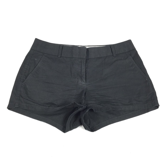 J.Crew | 3" Broken In Black Wash Chino Shorts